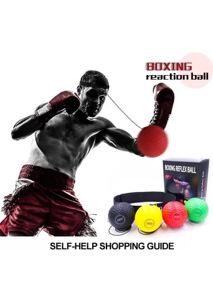 Chaoduo Shop 3 Adet Siyah Stil Yok Yeni Yükseltme Boks Reaksiyon Topu Reaksiyon Hızını Artırın El Göz Eğitimi Muay Thai Spor Egzersizi 4 Renkli Tam Set G (Yurt Dışından)