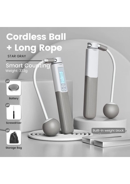 Set3 Stili Crossfit Atlama Ipi Sayaç Ayarlanabilir Atlama Kablosuz Top Sporları Ip Atlama Zamanlayıcı Bacak Vücut Eğitimi Fitness Ekipmanları (Yurt Dışından)