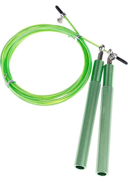 Yeşil Stil Ort Hız Atlama Ipi Bilyalı Rulman Metal Kolu Atlama Paslanmaz Çelik Kablo Fitness Ekipmanları 8 Renk (Yurt Dışından)