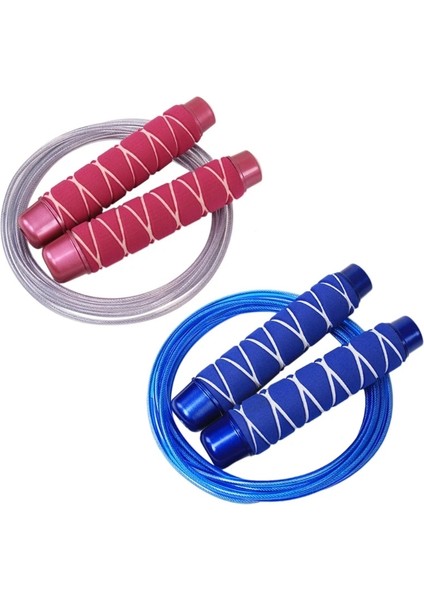 Pembe Tarzı Ayarlanabilir Atlama Ipi Dolaşmayan Hızlı Hızlı Atlama Kablosu Bilyalı Rulmanlar ile Gym Fitness Egzersiz Çelik Ip Atlama Ipi (Yurt Dışından) fiyatları