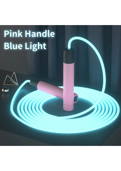 Pembe Sap - Mavi Stil Yeni Atlama Ipi Light Up Gece Sporları Için Ip Atlama Ipi Crossfit Egzersizi Için Parlak Işık Gösterisi Atlama Eğitimi Egzersiz Ekipmanları (Yurt Dışından)