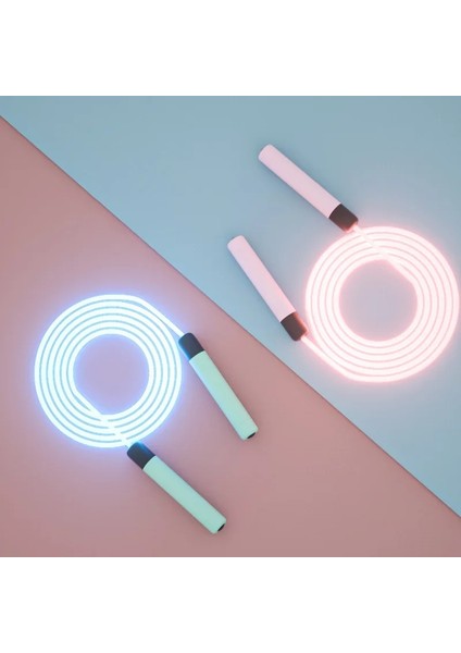 Pembe Sap - Mavi Stil Yeni Atlama Ipi Light Up Gece Sporları Için Ip Atlama Ipi Crossfit Egzersizi Için Parlak Işık Gösterisi Atlama Eğitimi Egzersiz Ekipmanları (Yurt Dışından) fiyatları