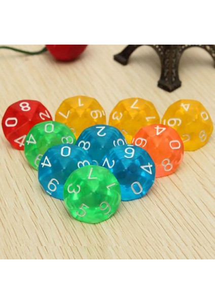 Turuncu Tarzı Ded D10 Dices Rpg Dungeons & Dragons Rol Yapma Oyunları Parti Favor Tahta Oyunu Severler Zar Oyuncak Hediye (Yurt Dışından)
