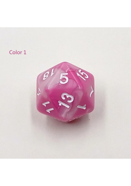 Rollooo Zar Iki Tonlu D20 Rpg Zar Zengin Renkler D20 Zar For Rpg Dungeons & Dragon 20 Faces Games Dices (Yurt Dışından)