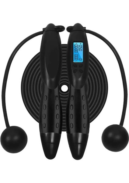 B2 Stili Akıllı Atlama Ipi Fitness Spor Ipleri Kaymaz El Kavramalı LCD Ekran Ayarlanabilir Akülü ve Kablolu Ip Atlama Ipi (Yurt Dışından) fiyatları