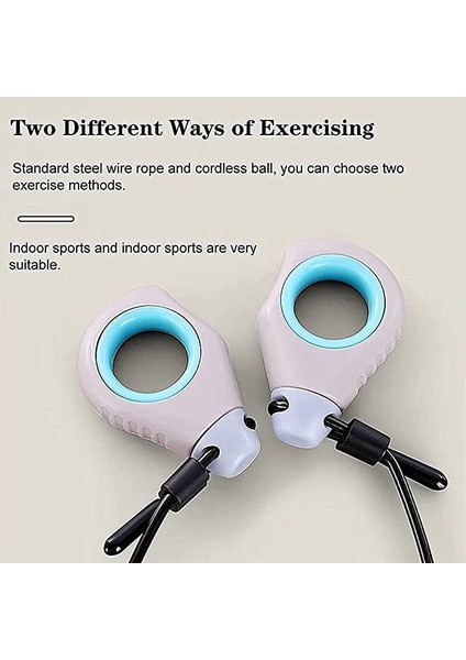 Mavi Stil Spor Mini Taşınabilir Parmak Ucu Kolu Ip Atlama Ipi Çelik Tel 2.8m ve Akülü Top Fitness Ekipmanları Hız Atlama Ipi Eğitimi (Yurt Dışından) indirimleri