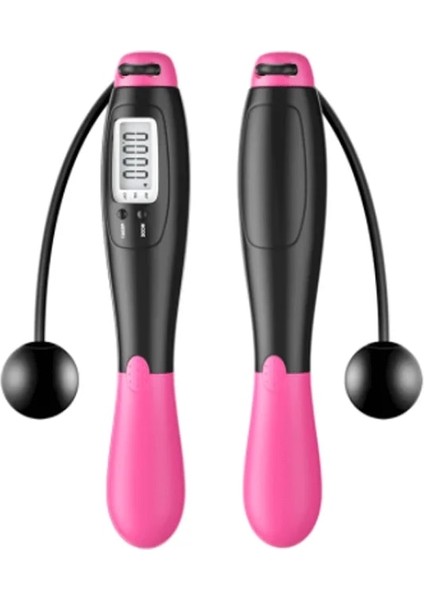 Siyah-Pembe Tarzı Akülü Elektronik Ip Atlama Ipi Gym Fitness Akülü Atlama Akıllı Atlama Ipi LCD Ekranlı Sayma Hızı Atlama Sayacı (Yurt Dışından) indirimleri