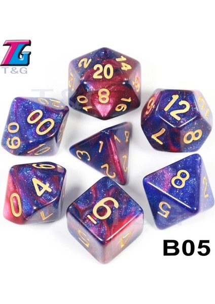 B05 Stili Super Universe Galaxy Dnd Zar Seti D4-D20 Rpg Noel Hediyesi Seçmek Için En Iyi Giftolors (Yurt Dışından)