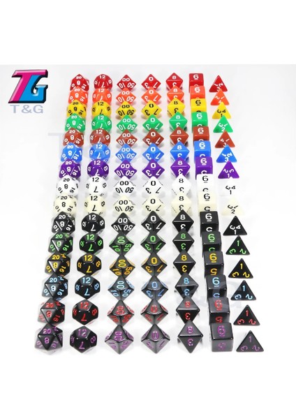 07 Mor Tarzı Dnd Opak D4-D20 Çok Taraflı Zar Pop Oyunu Için En Li 15 Coloret Akrilik Çokyüzlü Trpg Oyunları (Yurt Dışından) fiyatları