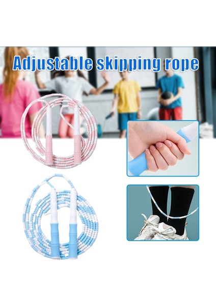 Açık Pembe Tarzı Çocuklar Için Kaymaz Saplı 2.8m Atlama Ipi Çocuklar Için Çok Fonksiyonlu Pratik Dayanıklı Dayanıklı Ip Atlama Ipi Ayarlanabilir (Yurt Dışından) fiyatları