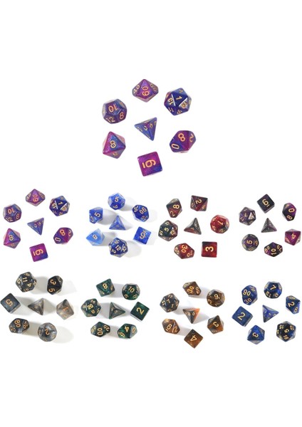 Siyah Beyaz Tarzı Dnd Mtg Masa Üstü Rpg Oyunları Için Siyah Ipli Çantalı Yeni Nebula Zar Seti (Yurt Dışından) fiyatları
