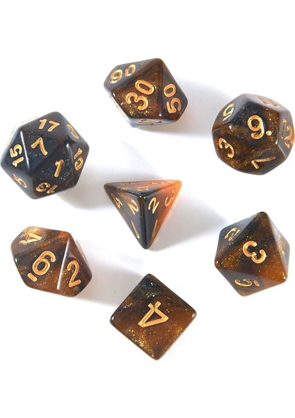 Siyah Beyaz Tarzı Dnd Mtg Masa Üstü Rpg Oyunları Için Siyah Ipli Çantalı Yeni Nebula Zar Seti (Yurt Dışından) modelleri
