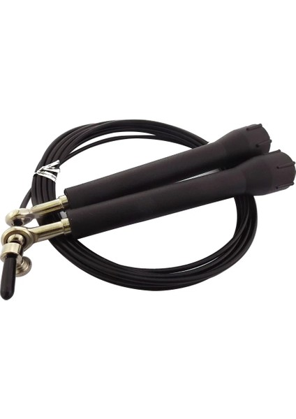 Siyah Stil Atlama Ipi Ayarlanabilir Yüksek Atlama Kablosu Rulmanları Pro Spor Eğitimi Spor Salonu Egzersizi Için Kaymaz Kolları (Siyah) (Yurt Dışından)