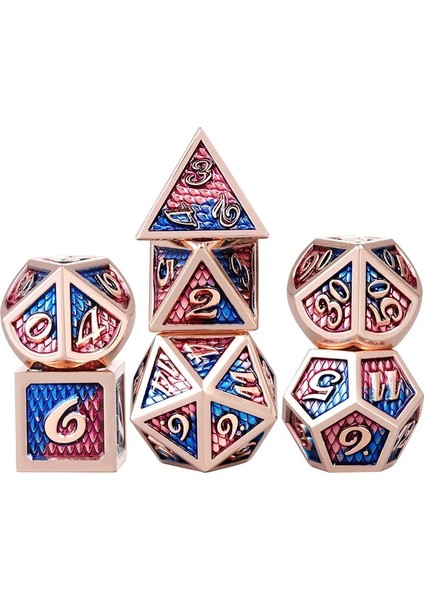 Yeşil Stil Ejderha Ölçeği Cthulhu Tarzı Metal Zar Dnd Zar, Çokyüzlü Zar Seti, Rol Yapma Oyunu Için Mtg Pathfinder (Yurt Dışından)