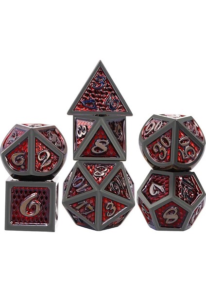 Yeşil Stil Ejderha Ölçeği Cthulhu Tarzı Metal Zar Dnd Zar, Çokyüzlü Zar Seti, Rol Yapma Oyunu Için Mtg Pathfinder (Yurt Dışından)
