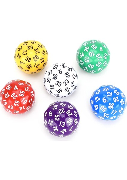Mavi W Beyaz Mürekkep Stili Dnd Ttrpgs Mtg ve Matematik Öğretimi Için Opak D60 Taraflı Çokyüzlü Zar (Yurt Dışından) indirimleri