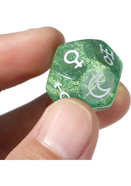 Bir Stil 3 Adet Dikromatik 12-Taraflı Astroloji Dices Takımyıldızı Kehanet Oyuncak Zodyak Işaretleri Kehanet Tahta Oyunları Eğlence (Yurt Dışından) indirimleri