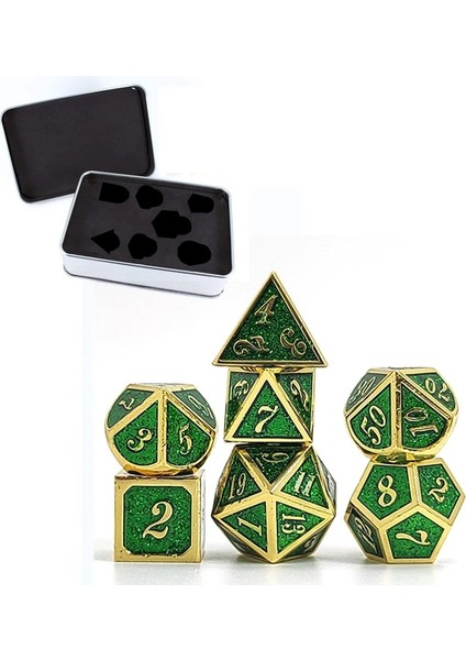 As Picture Shows Italik Stil Metal Zar Metalik Dnd Oyunu Ücretsiz Metal Kasalı D&d Zar (Yurt Dışından) modelleri