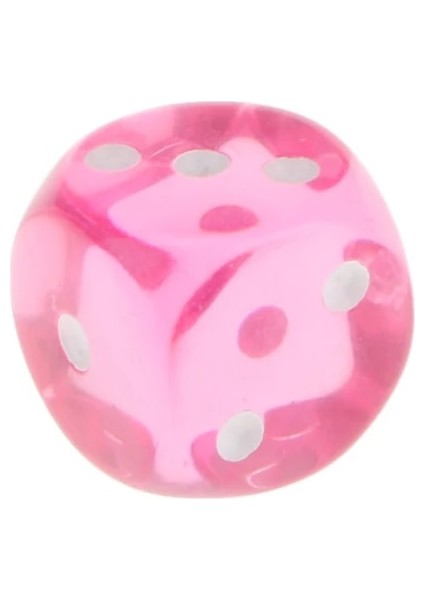 Ded D6 Zar Gül Kırmızı Şeffaf D3 Zar Yuvarlak Köşe (Yurt Dışından) fırsatları