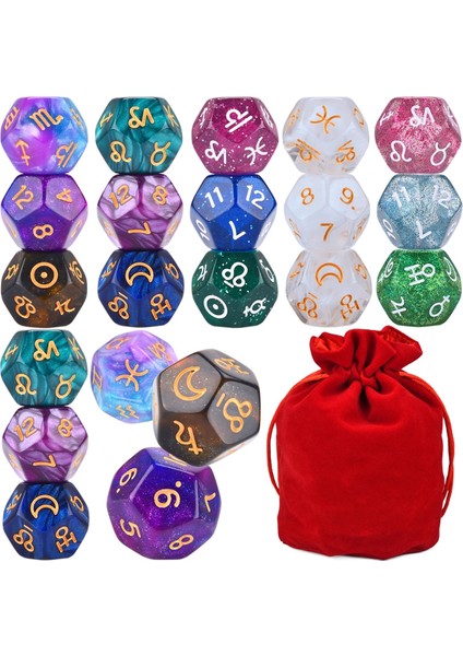 7l1 Stili 21 Parça D12 Astroloji Kehanet Zar Falcılık Tarot Okuma Oracle Wicca (Yurt Dışından)