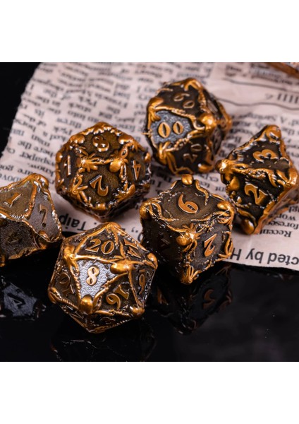Antik Bronz Tarzı Cusdie Ahtapot Metal D&d Zar Seti, Metal Dnd Zar, Çokyüzlü Zar Seti, Rol Yapma Oyunu Için Mtg Pathfinder (Yurt Dışından) fiyatları