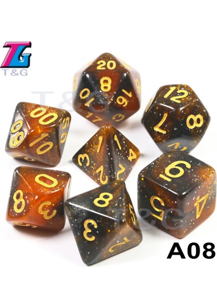 A08 Stili Super Universe Galaxy Dnd Zar Seti D4-D20 Rpg Noel Hediyesi Seçmek Için En Iyi Giftolors (Yurt Dışından)