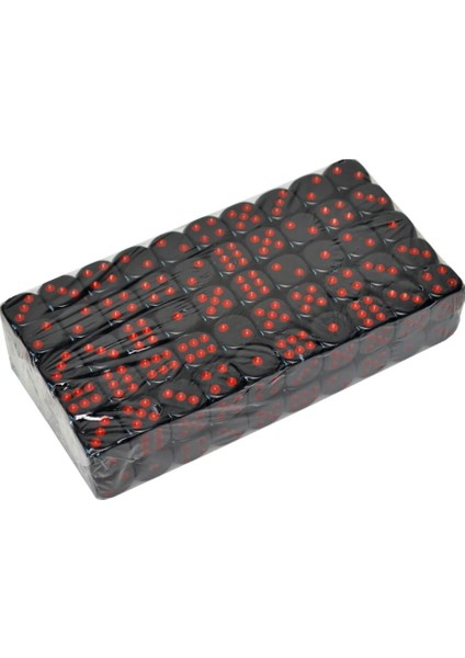 Siyah Stil Dices Akrilik Reçine Kırmızı Pip Zar Yuvarlak Köşe Standart Altı Taraflı Masa Oyunu ve Diğer Oyunlar Için Aksesuarlar (Yurt Dışından) modelleri