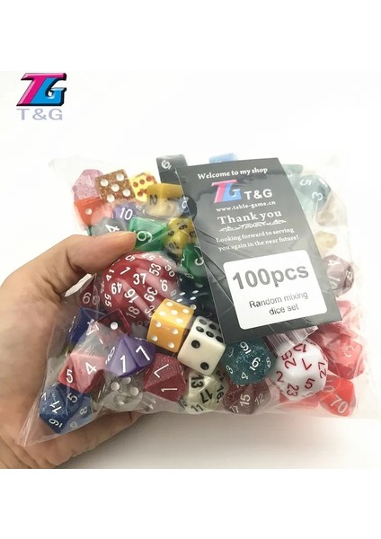 100 Adet Zar Tarzı Zar Rastgele Çokyüzlü Plastik Eğlenceli Renk Tarzı Boş Zamanların Keyfini Çıkarıntatil Partisi Oyun Eğlence (Yurt Dışından) fiyatları