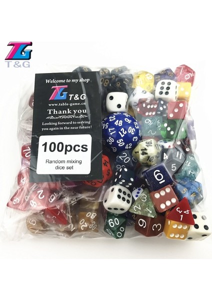 100 Adet Zar Tarzı Zar Rastgele Çokyüzlü Plastik Eğlenceli Renk Tarzı Boş Zamanların Keyfini Çıkarıntatil Partisi Oyun Eğlence (Yurt Dışından) indirimleri
