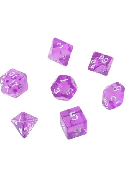 Yeşil Stil 7-Zar Taraflı D4 D6 D8 D10 D12 D20 Magic-The-Gathering Rpg Poli Oyun Seti (Yurt Dışından)
