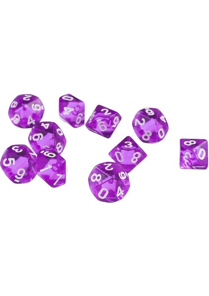 Mor Tarzı Ded D10 Rpg Rol Yapma Oyunları Için Dices Parti Favor Tahta Oyunu Severler Zar Oyuncak Hediye (Yurt Dışından)