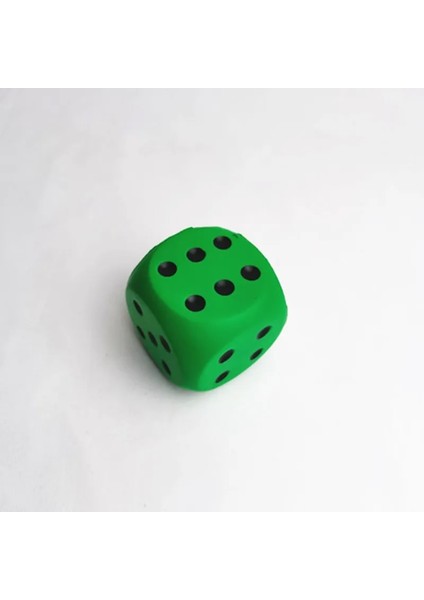 Yeşil Stil Büyük Sünger Zar Oft ve Elastik Oyuncaklar Renkli Katı Nokta Zar Yan Uzunluk 6cm Bilişsel Eğlenceli Sahne (Yurt Dışından)