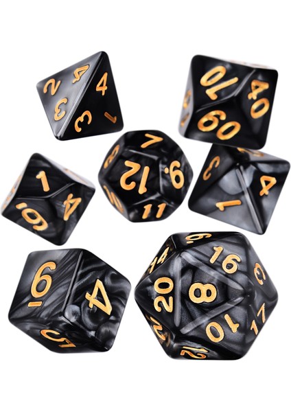 Soluk Yeşil B Stili Pearl Swirl Çokyüzlü 7-Die Dnd Zar Seti D4 D6 D8 D10 D% D12 D20 Trpg Zar Oyunu Meraklıları Için (Yurt Dışından) fiyatları