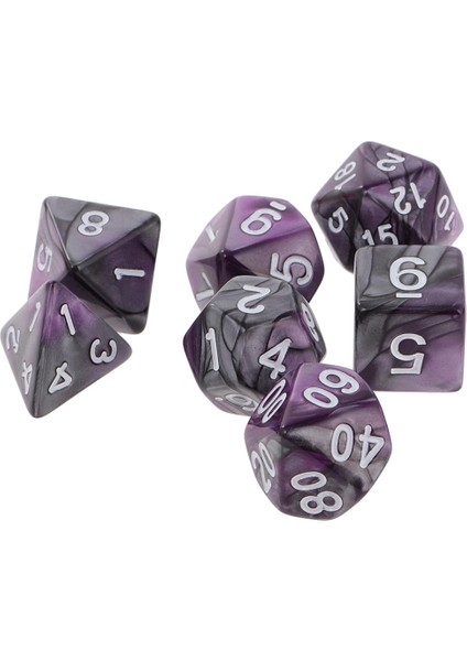 Turuncu Gümüş 1.6cm Tarzı 7 Adet Iki Renk Çokyüzlü Zar D20 D12 D10 D8 D6 D4 Zindanlar ve Ejderhalar Için Zar Masa Oyunları (Yurt Dışından) fırsatları