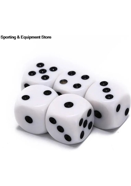 10 mm Tarzı 5 Adetlot Içme Zar Akrilik Beyaz Yuvarlak Köşe Altıyüzlü Zar Kulübü Parti Masa Oyun Oynama Rpg Zar Seti (Yurt Dışından) fiyatları