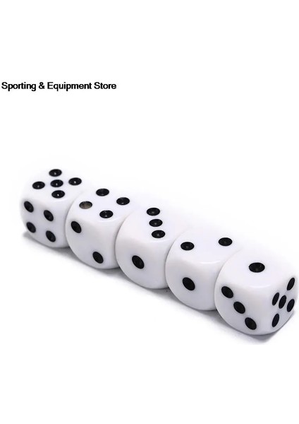 10 mm Tarzı 5 Adetlot Içme Zar Akrilik Beyaz Yuvarlak Köşe Altıyüzlü Zar Kulübü Parti Masa Oyun Oynama Rpg Zar Seti (Yurt Dışından) fırsatları
