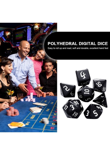 Kırmızı Stil Opak Renkler Çokyüzlü 7 Parçalı Zar Seti D4 D6 D8 D10 D% D12 D20 Masa Üstü Rol Yapma Oyunları Sahne Sahneleri Için (Yurt Dışından) modelleri