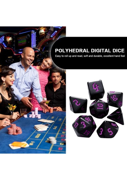 Kırmızı Stil Opak Renkler Çokyüzlü 7 Parçalı Zar Seti D4 D6 D8 D10 D% D12 D20 Masa Üstü Rol Yapma Oyunları Sahne Sahneleri Için (Yurt Dışından) fırsatları