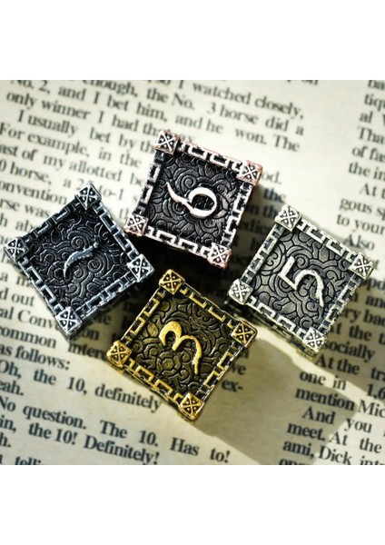 Renkli Siyah Stil Cusdie Dagger Metal D&d Zar, Dnd Zar, Çokyüzlü Zar Seti, Rol Yapma Oyunu Için Mtg Pathfinder (Yurt Dışından)