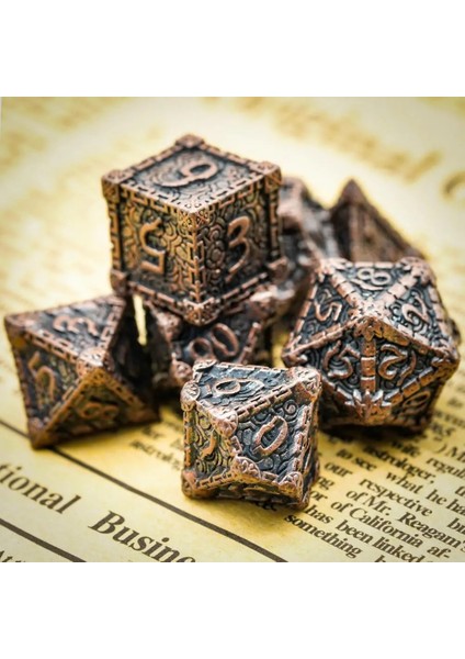 Renkli Siyah Stil Cusdie Dagger Metal D&d Zar, Dnd Zar, Çokyüzlü Zar Seti, Rol Yapma Oyunu Için Mtg Pathfinder (Yurt Dışından)