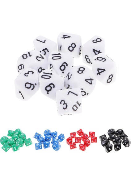 Mavi Stil Ded Zar D10 D&d Oyunları Için Çokyüzlü Zar Dnd Rpg Mtg Zar Aile Partisi Çocuk Oyun Evi Zar (Yurt Dışından) fiyatları