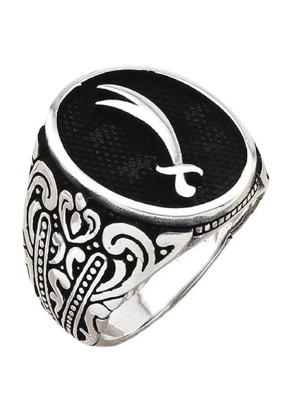 Erkek Yüzük Gümüş 925 Zulfakar