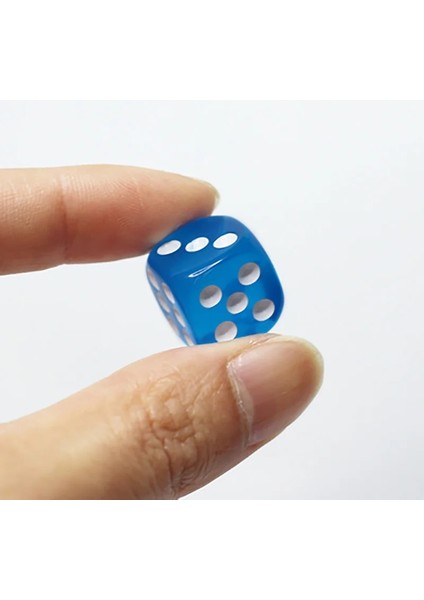 No 7 Tarzı Lot Fileto Köşe Zar Seti Clubpartyaile Oyunları Için Renkli Şeffaf Akrilik Zar (Yurt Dışından)