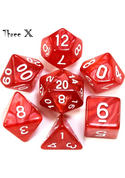 No.21 Tarzı Şeker Etkisi Poker Oyunu Zar ile Renkli Şeffaf 7pcdie Set, Mavi Renk Dnd D4, D6, D8, D10, D12, D20 Rpg Deskgame Için (Yurt Dışından) modelleri