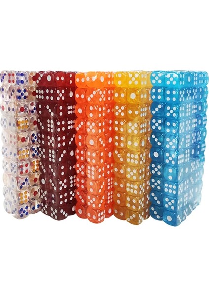 Şeffaf Stil Lot Zar Seti Clubpartyaile Oyunları Için 10 Renk Akrilik Şeffaf Zar 12MM (Yurt Dışından) fırsatları