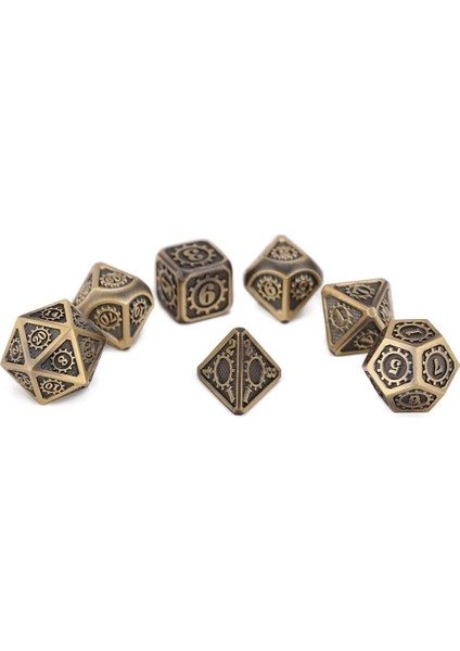 M9 Stili Dnd Masaüstü Rpg'leri Için Mekanik Zar Gameet Metal Zar, Ipli Kılıflı D4 D6 D8 D10 D% D12 D20 (Yurt Dışından) modelleri