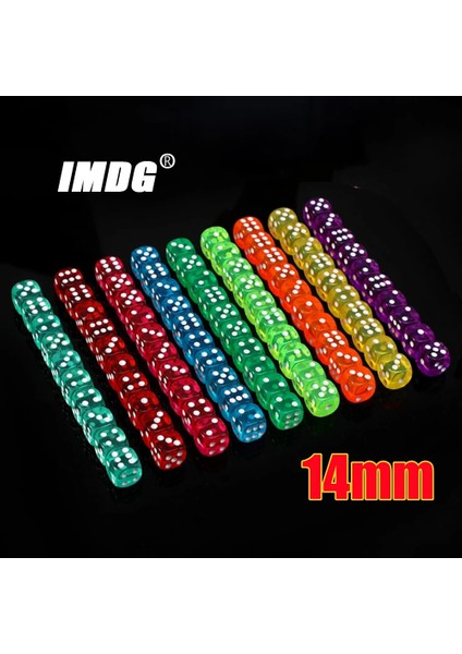 Açık Yeşil Tarzı Ack Renkler Akrilik Zar Ransparent Yuvarlak Köşe Yüksek Li Butik Oyun Zar (Yurt Dışından) modelleri