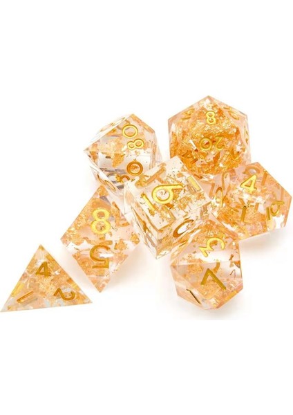 Pembe Tarzı Yeni Lüks Reçine Şeffaf Keskin Köşe Dnd Zar Seti Çokyüzlü Zar Rpg Zar Dados Rol D4 D6 D8 D10 D12 D20 Oyun Zar Seti (Yurt Dışından) modelleri