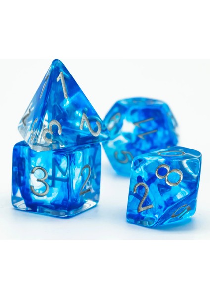 Mor Gümüş Yazı Tipi Stili Poludie Yeni Saydam Reçine Dnd Zar Seti D4~D20 Dungeons And Dragons Için Çokyüzlü Zar Rol Yapma Masa Oyunu Mtg Rpg D&d (Yurt Dışından)