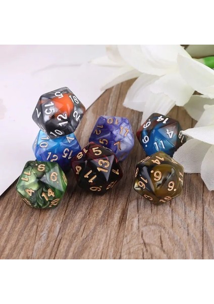 5AC502052-1 Stili X5QF D6 Çokyüzlü Zar Kare Kenarlı Numaralı Zar Boncuk Masa Tahtası Bar Kulübü Partisi Için Rol Oynama Oyunu (Yurt Dışından) fırsatları